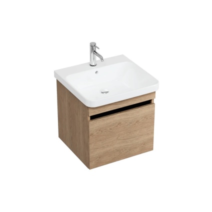 Product cut out image of Britton Dalston 500mm Golden Oak Wall Hung Vanity Unit and Basin DAL50GO